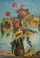 Adolf Hildenbrand, Sonnenblumenstrauss, 1926, OelLw, 72 x 50 cm.JPG